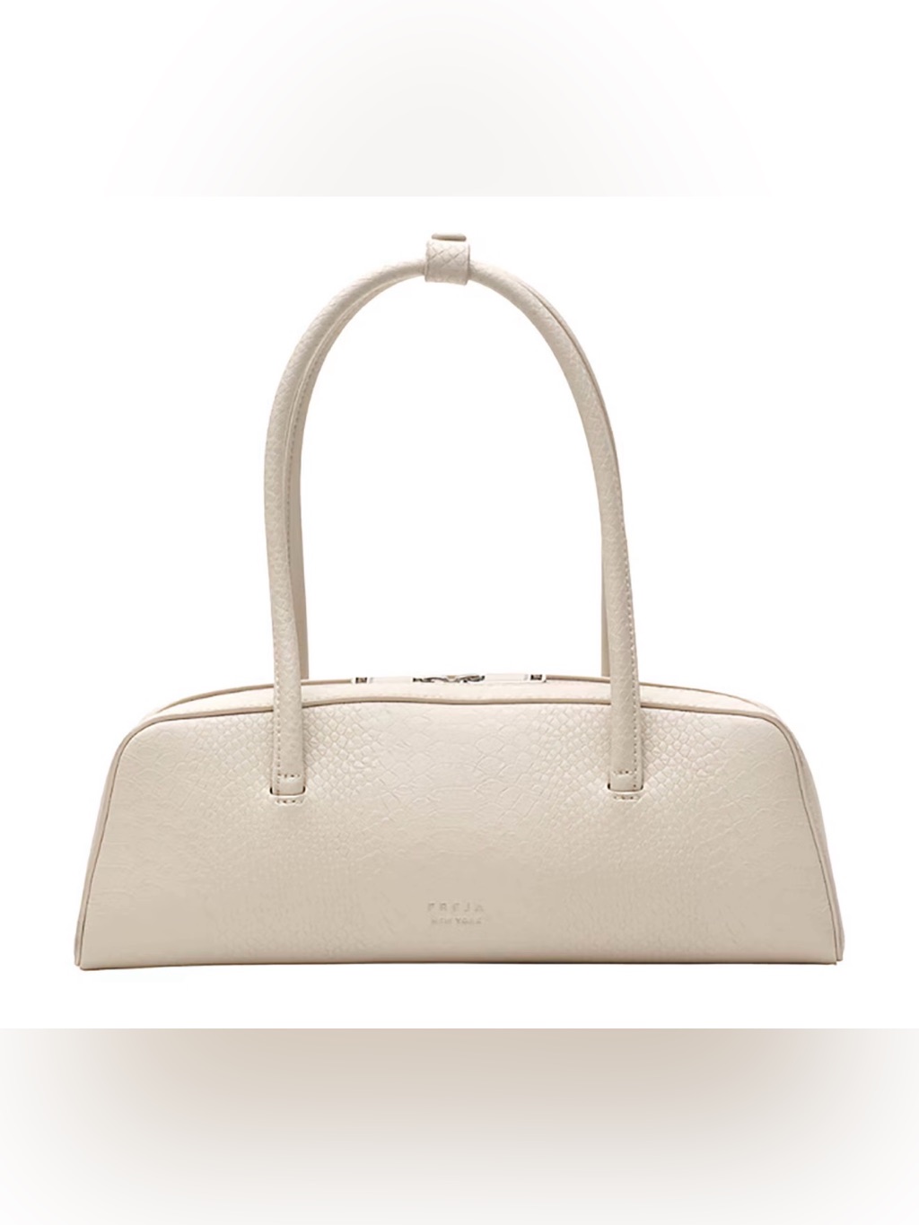 Freja New York Mercer Shoulder Bag In Oat Croc